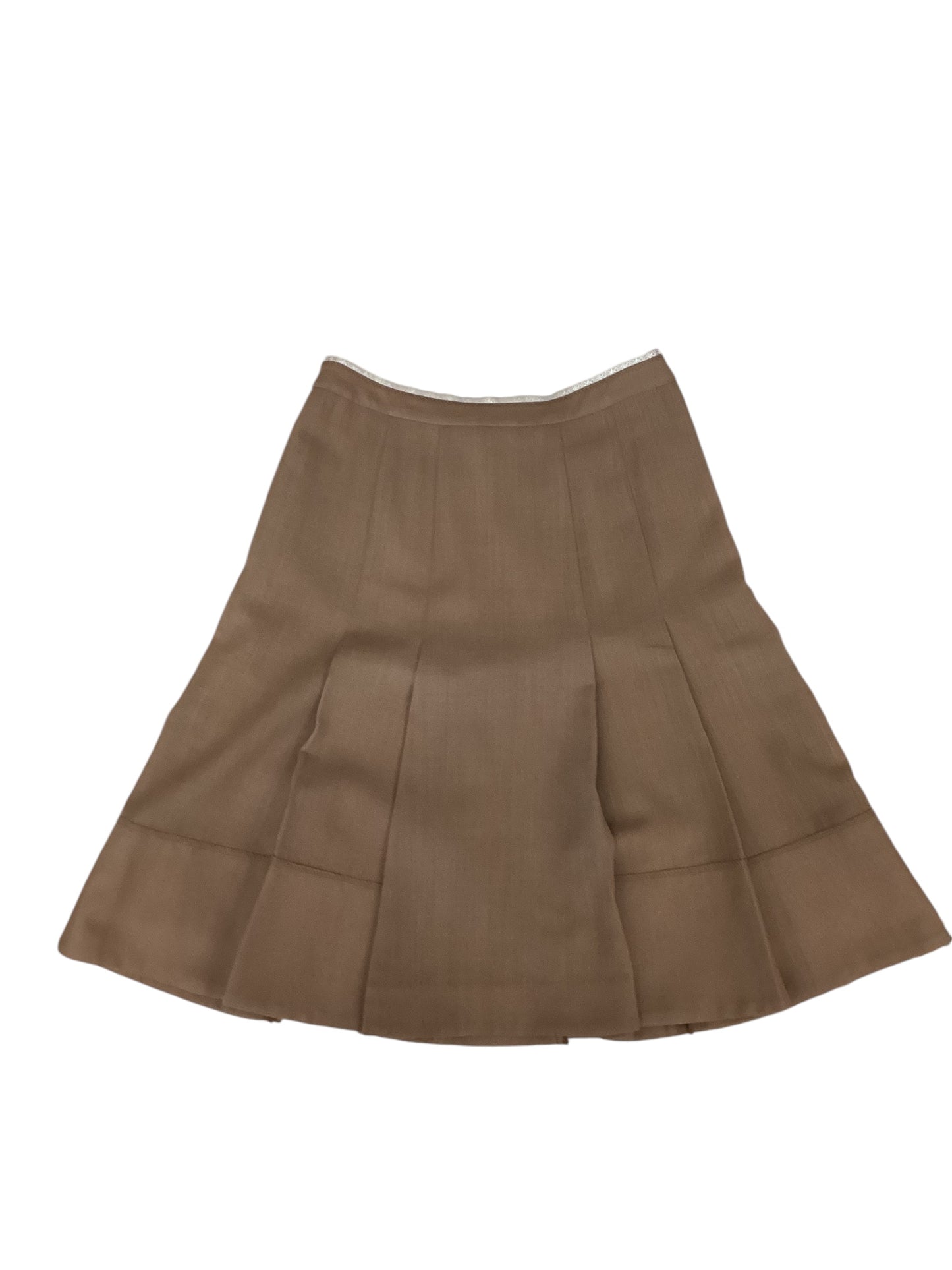 Skirt Midi By Per Se In Tan, Size: 2