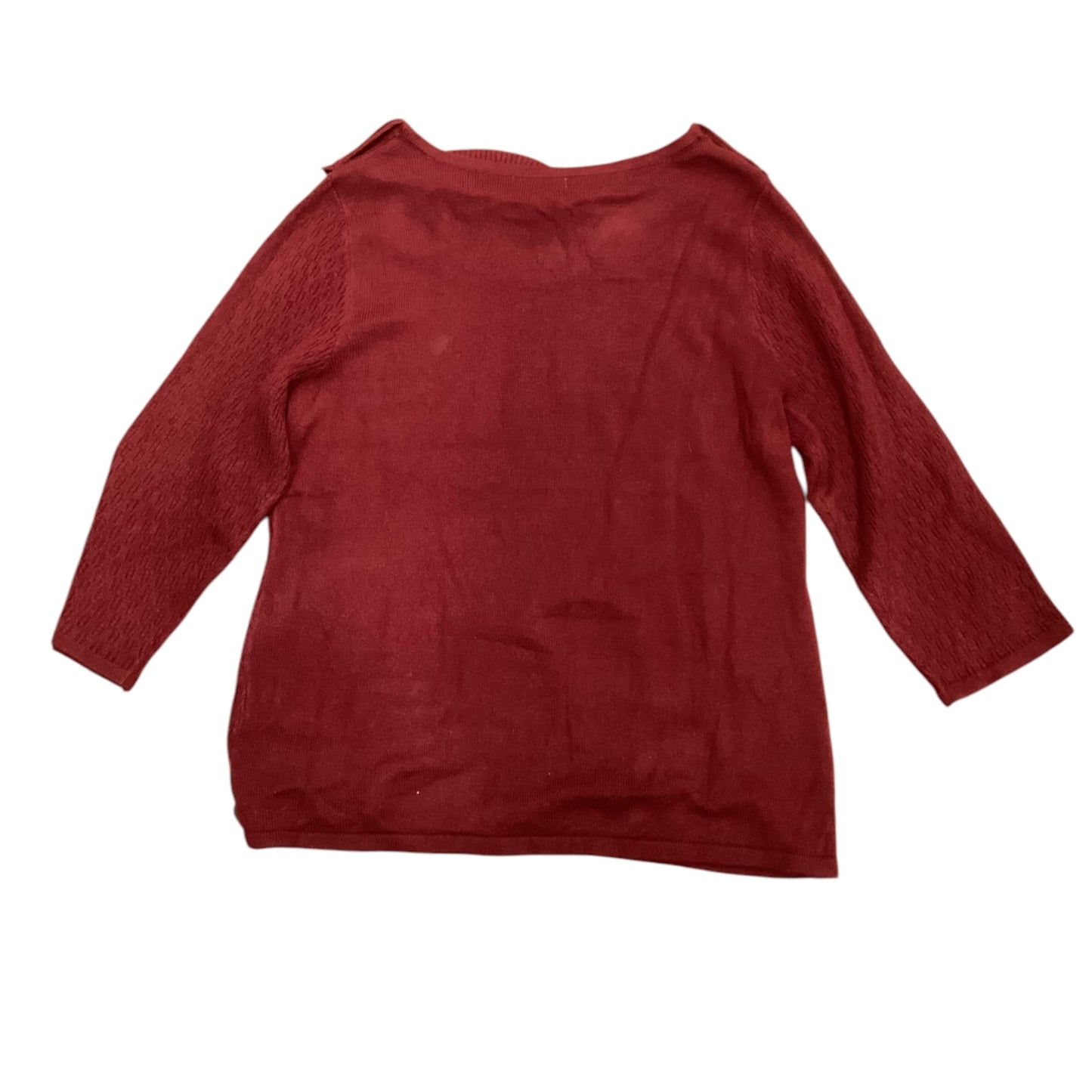 Sweater By Laura Scott In Red, Size: Xlp