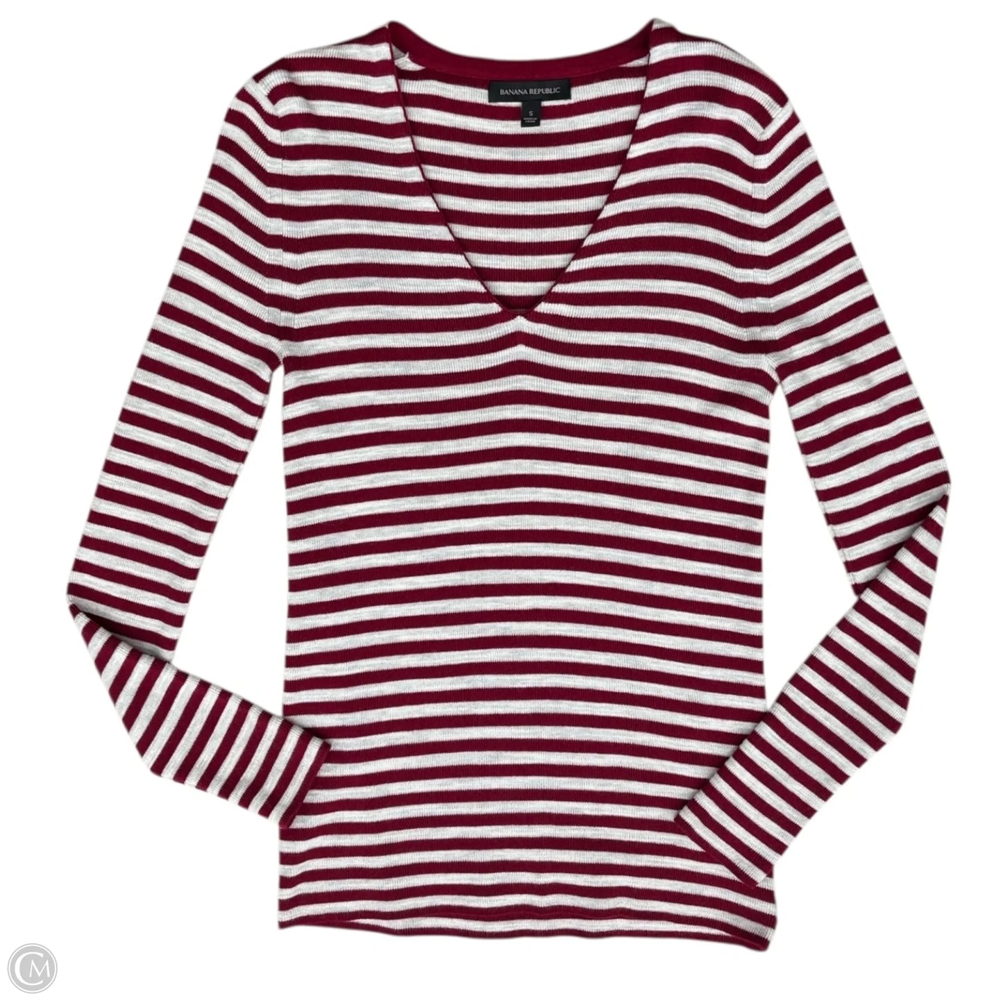 Sweater By Banana Republic In Striped Pattern, Size: S