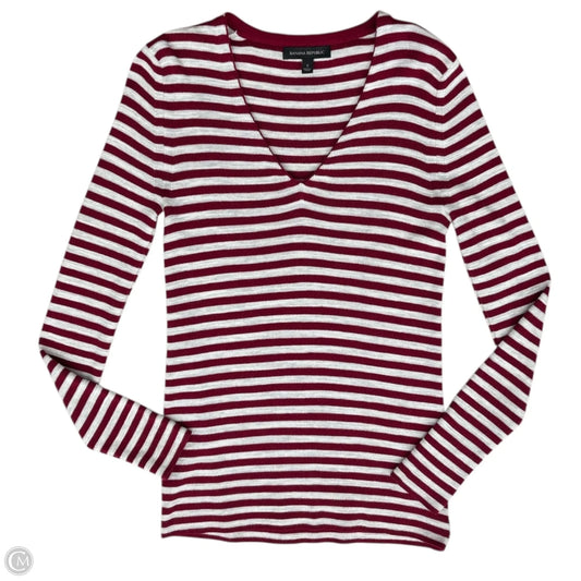 Sweater By Banana Republic In Striped Pattern, Size: S