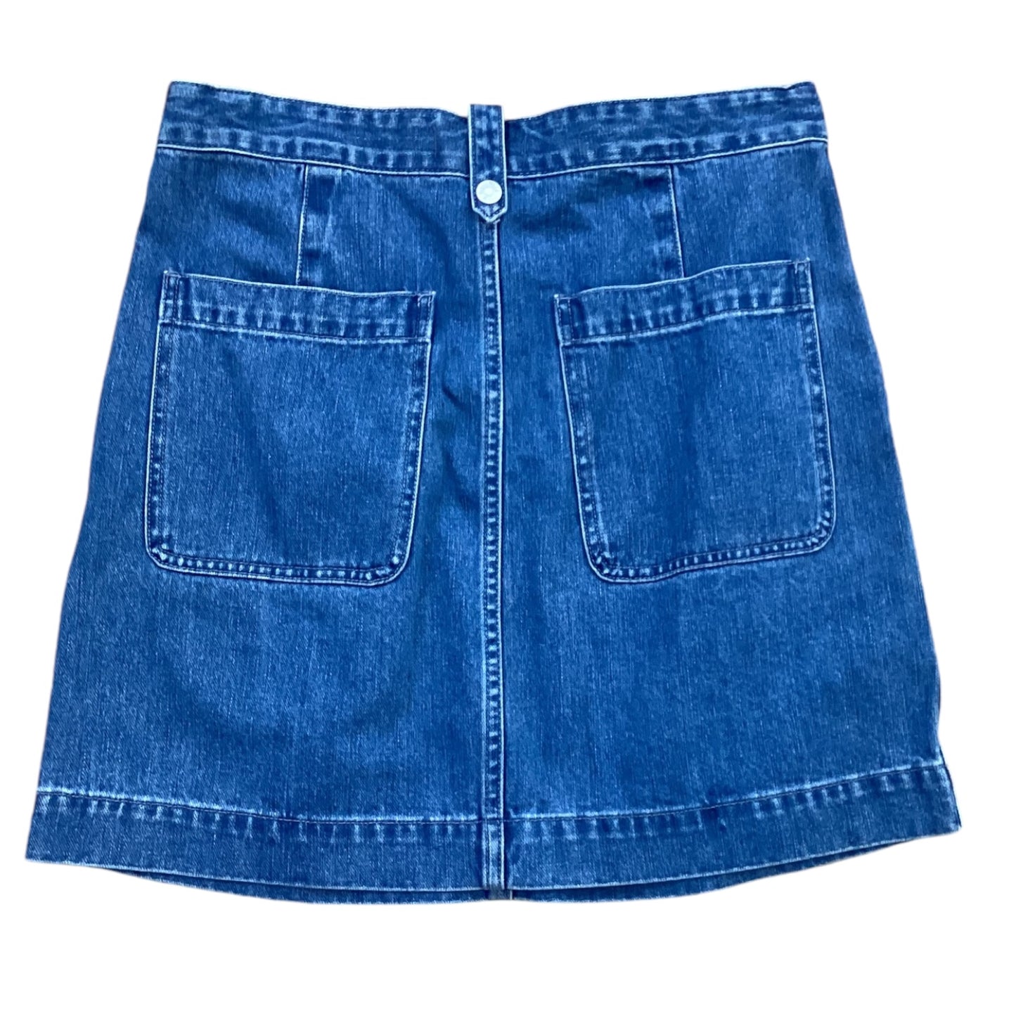 Skirt Designer By Madewell In Blue Denim, Size: 6