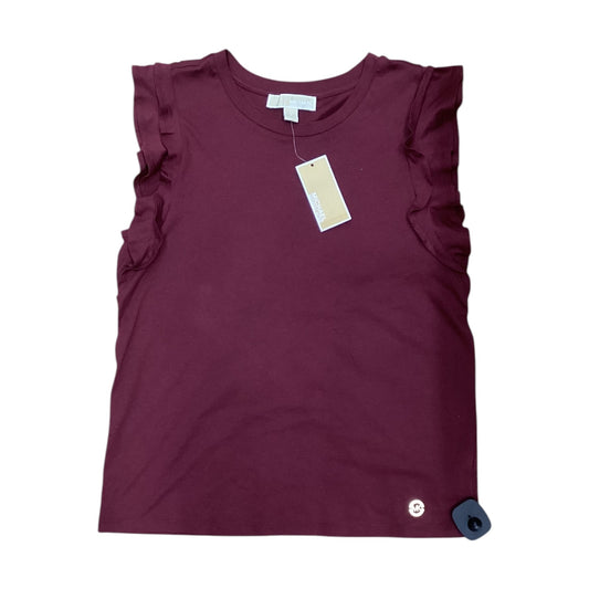 Top Sleeveless By Michael Kors In Maroon, Size: S