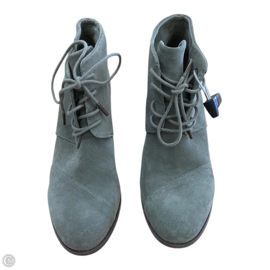 Shoes Heels Block By Toms In Green, Size: 10