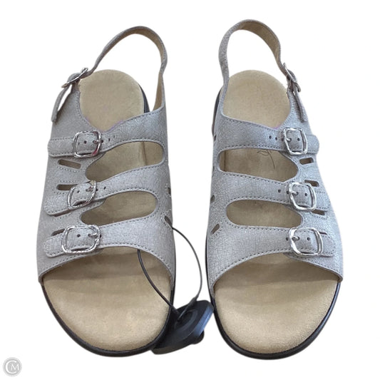 Sandals Flats By Sas In Grey, Size: 9.5