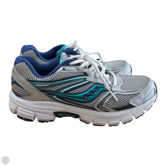 Shoes Athletic By Cmc In Blue & Silver, Size: 7.5