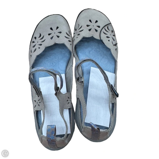 Shoes Flats By Jambu In Blue & Grey, Size: 9