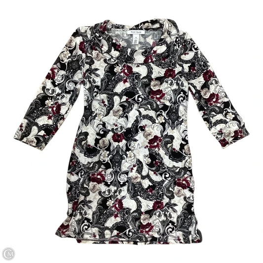 Tunic 3/4 Sleeve By White House Black Market In Floral Print, Size: Xs