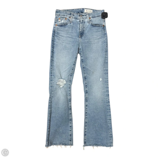 Jeans Flared By Ag Jeans In Blue Denim, Size: 4