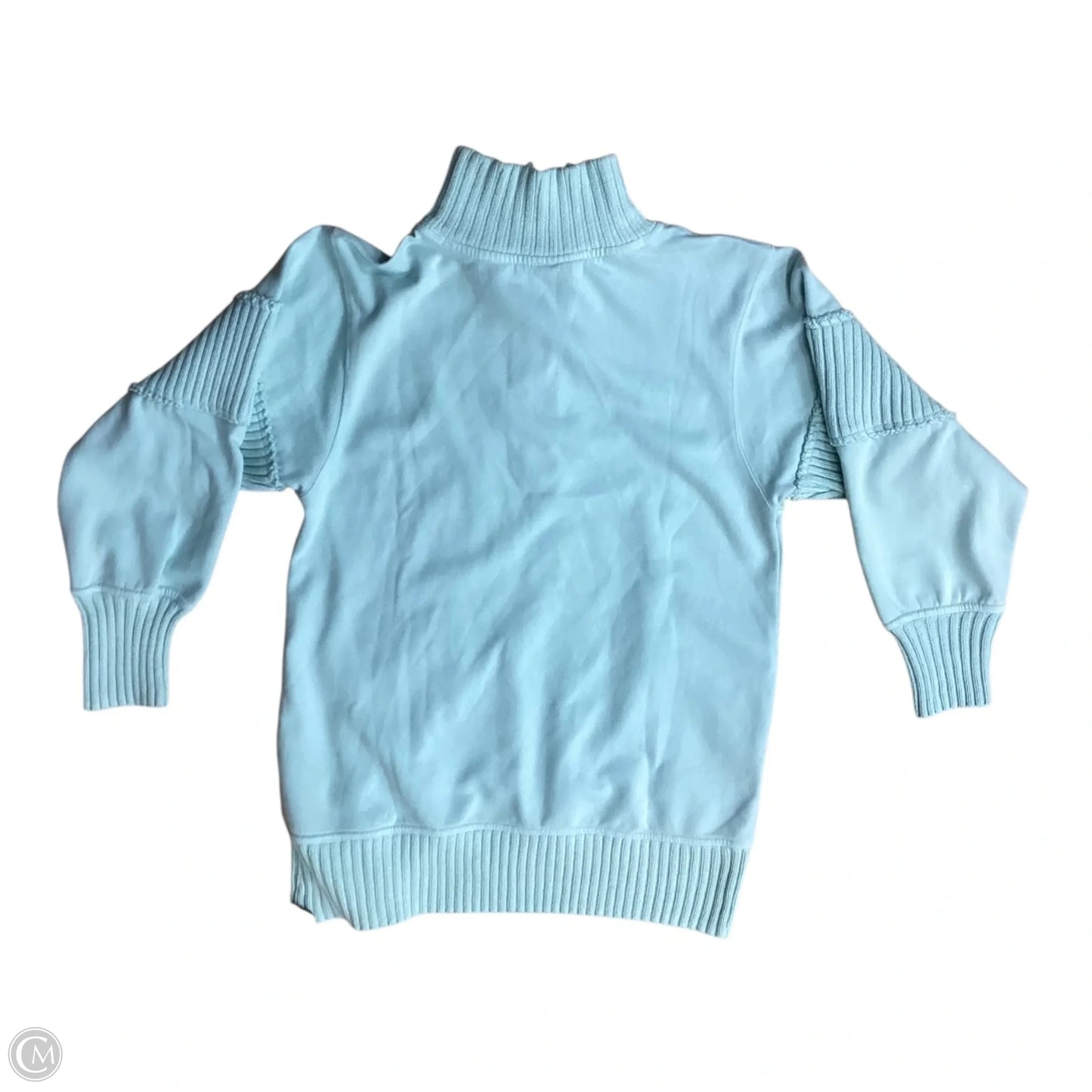 Athletic Top Long Sleeve Collar By Anthropologie In Teal, Size: Xs