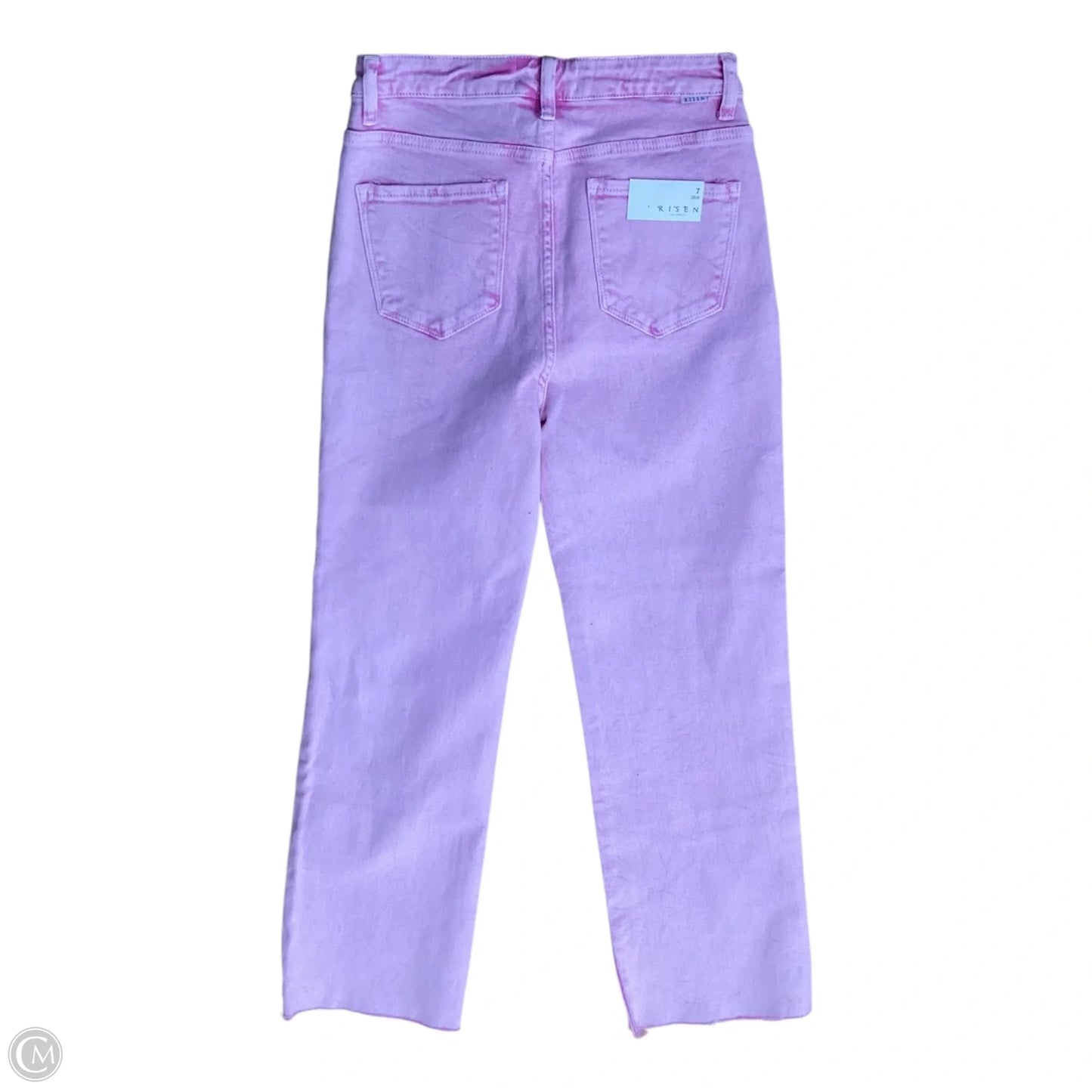 Jeans Straight By River Island In Pink, Size: 6