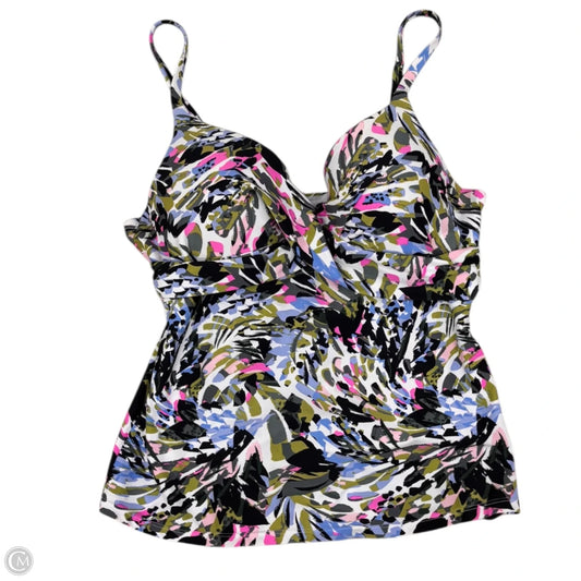 Swimsuit Top By Clothes Mentor In Floral Print, Size: L