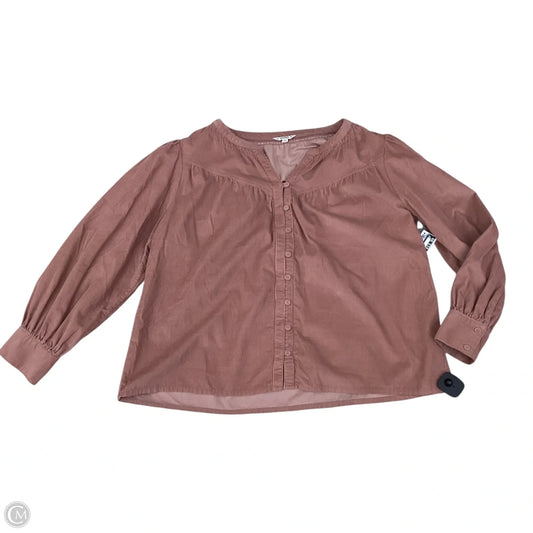 Top Long Sleeve By Fatface In Pink, Size: Xl