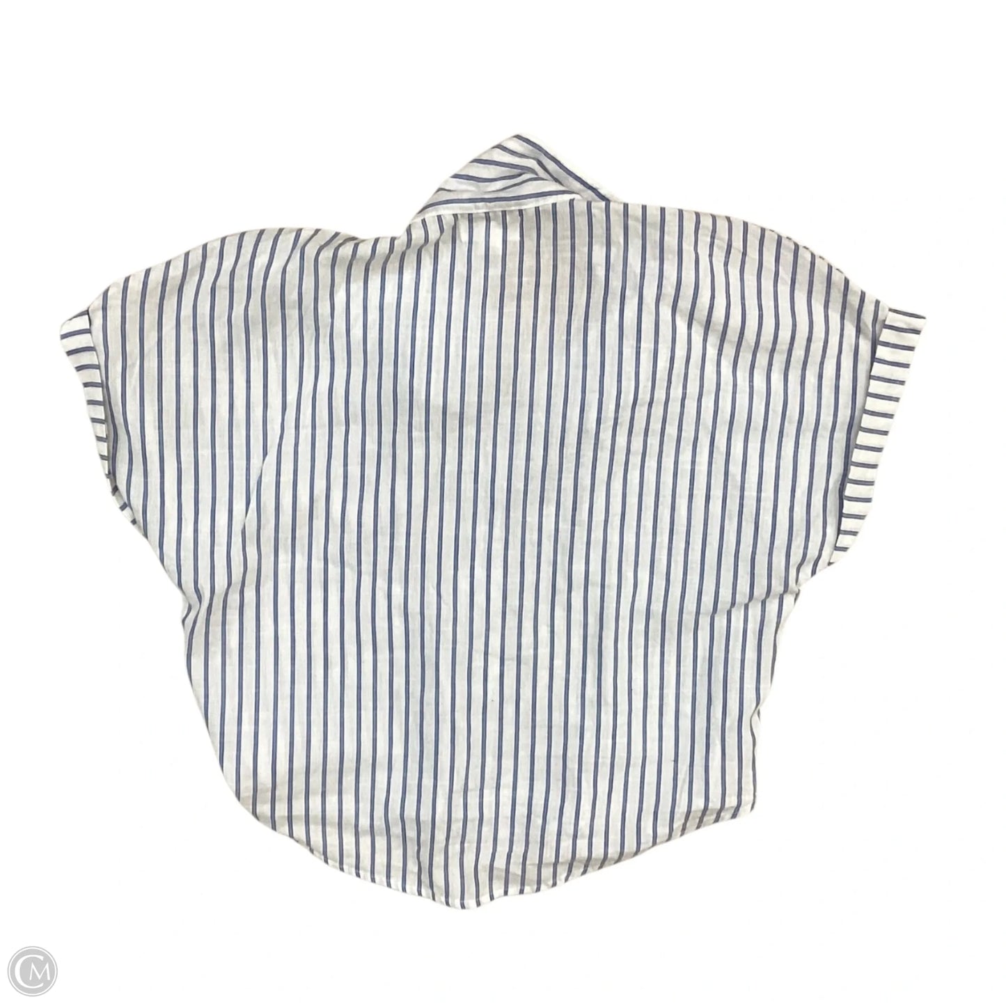 Top Short Sleeve By Japna In Striped Pattern, Size: L