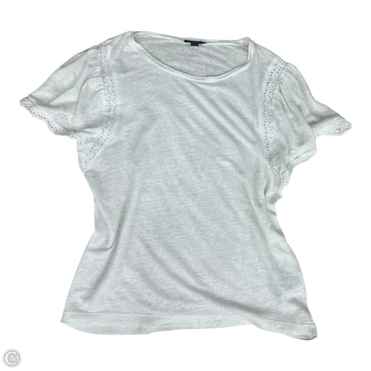 Top Short Sleeve By J. Crew In White, Size: M