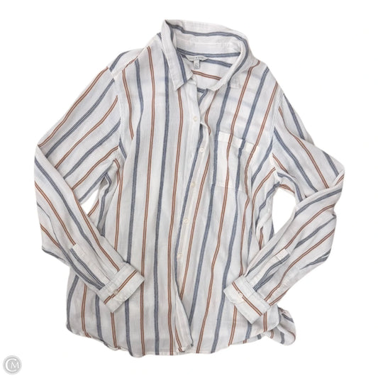 Top Long Sleeve By Lucky Brand In Striped Pattern, Size: L