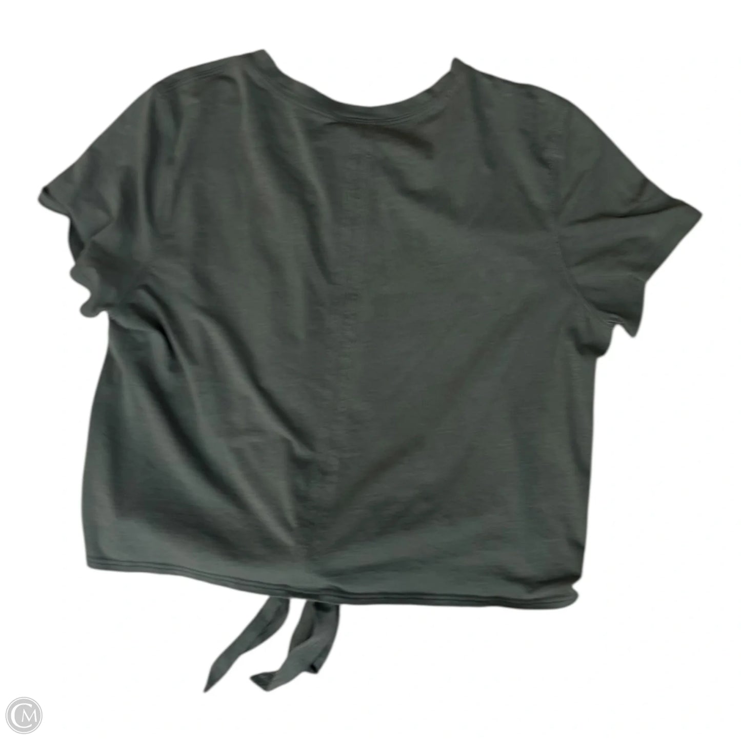 Athletic Top Short Sleeve By Lululemon In Green, Size: 8
