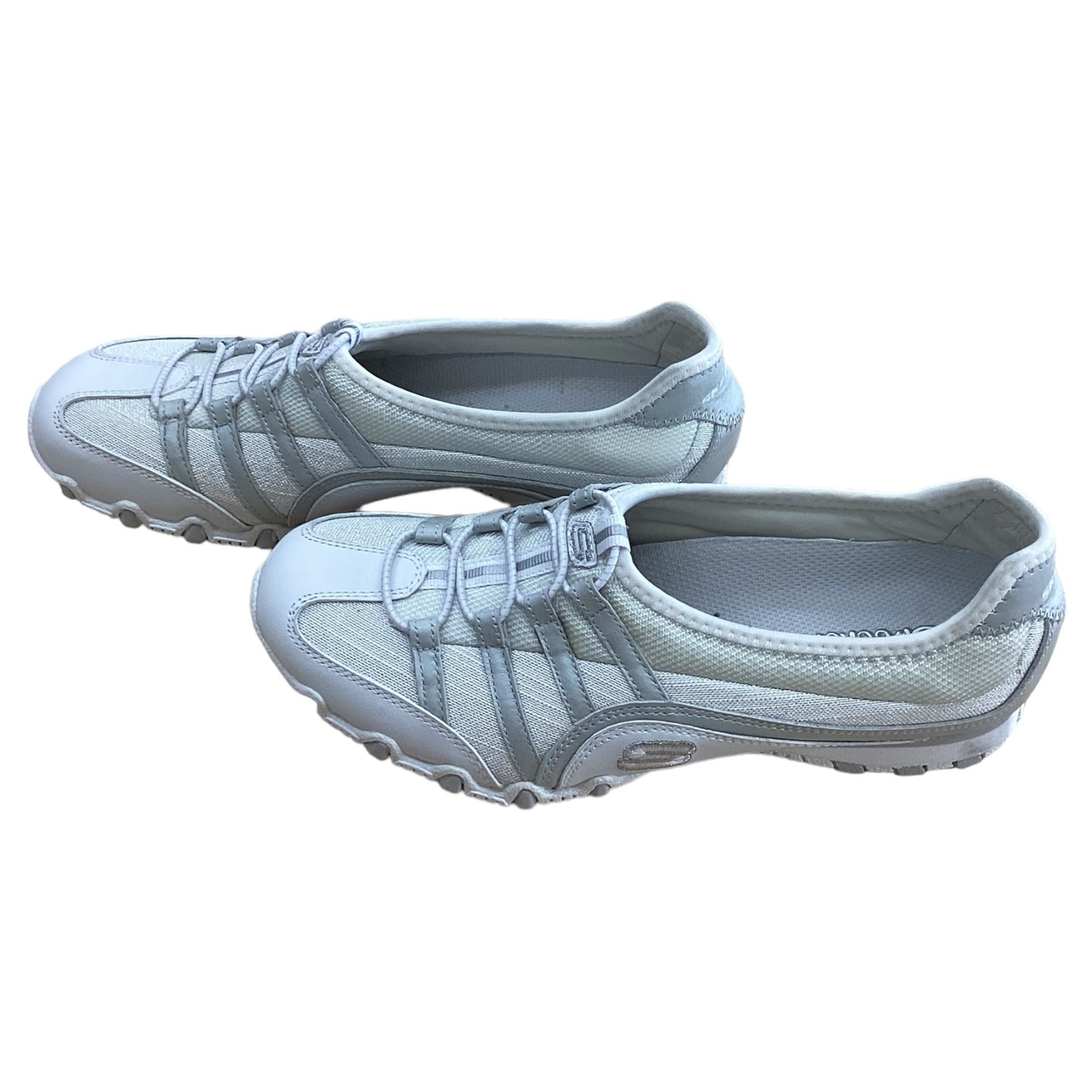 Shoes Athletic By Skechers In Silver, Size: 6