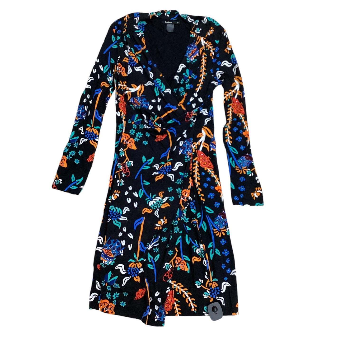 Dress Casual Midi By Desigual In Black, Size: M