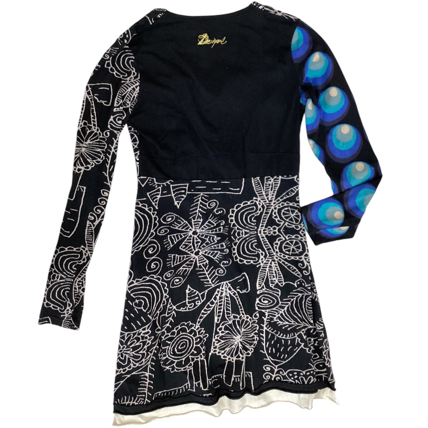 Dress Casual Midi By Desigual In Black, Size: M