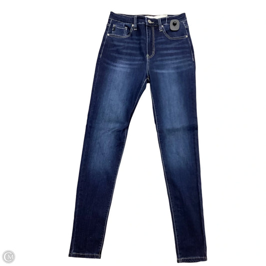 Jeans Skinny By Kancan In Blue Denim, Size: 4