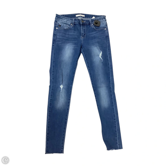 Jeans Skinny By Kancan In Blue Denim, Size: 4