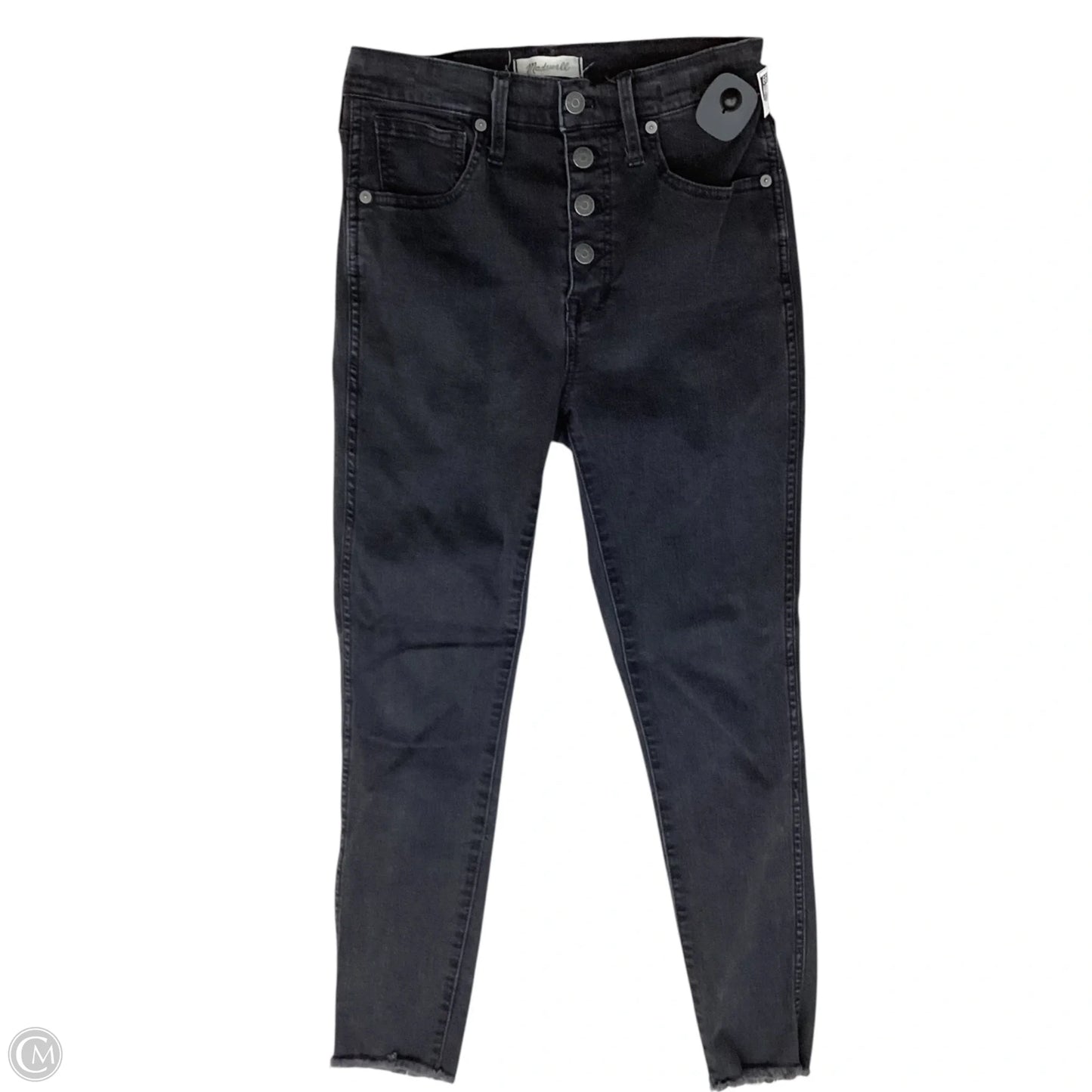 Jeans Skinny By Madewell In Black & Blue, Size: 4