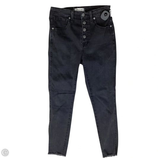 Jeans Skinny By Madewell In Black & Blue, Size: 4