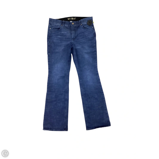 Jeans Boot Cut By White House Black Market In Blue Denim, Size: 8