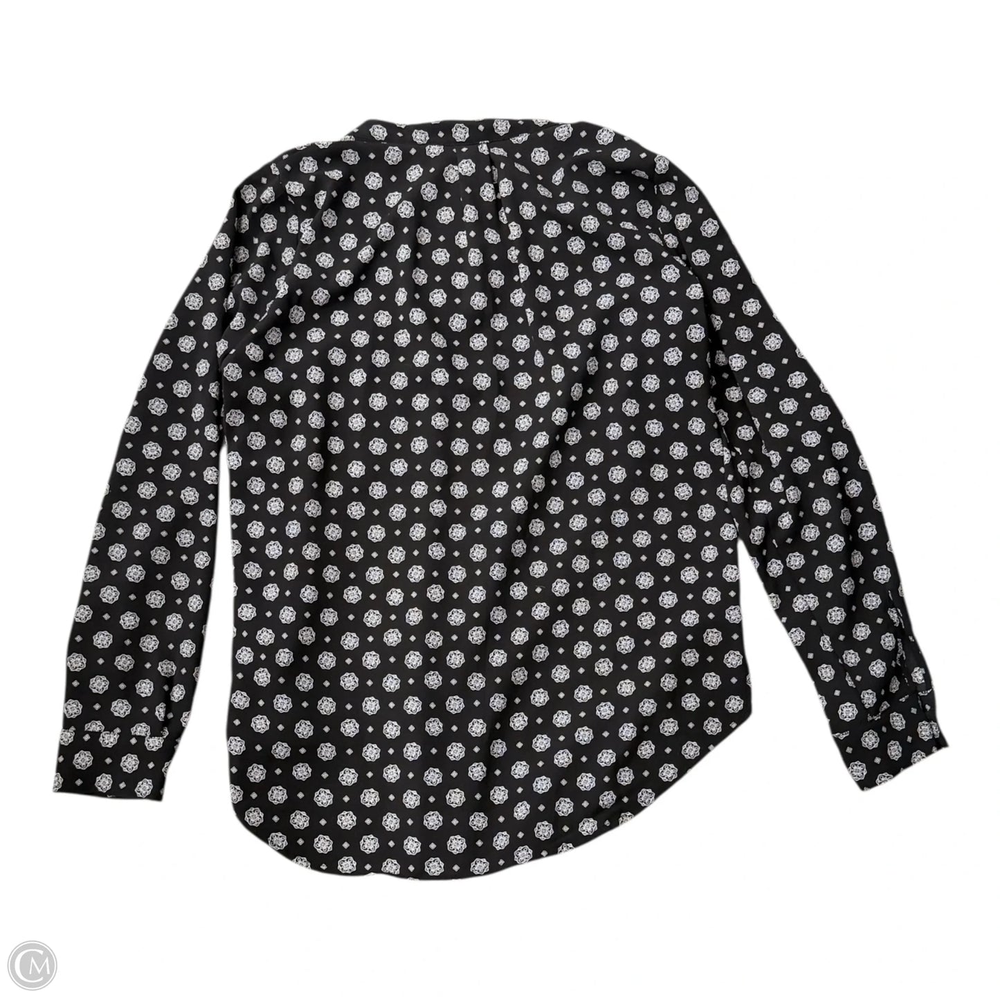 Blouse Long Sleeve By Michael By Michael Kors In Black, Size: M