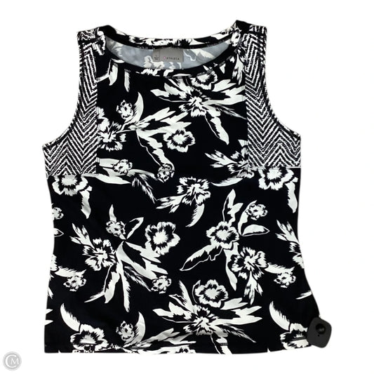 Top Sleeveless By Athleta In Black & White, Size: L