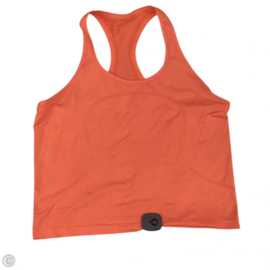 Athletic Tank Top By Lululemon In Orange, Size: L