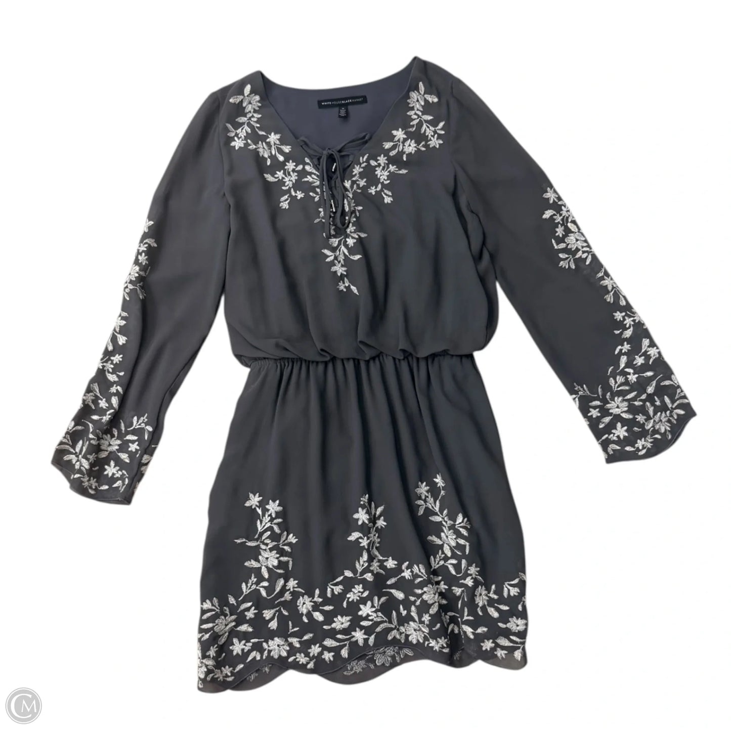 Dress Party Short By White House Black Market In Grey, Size: 0
