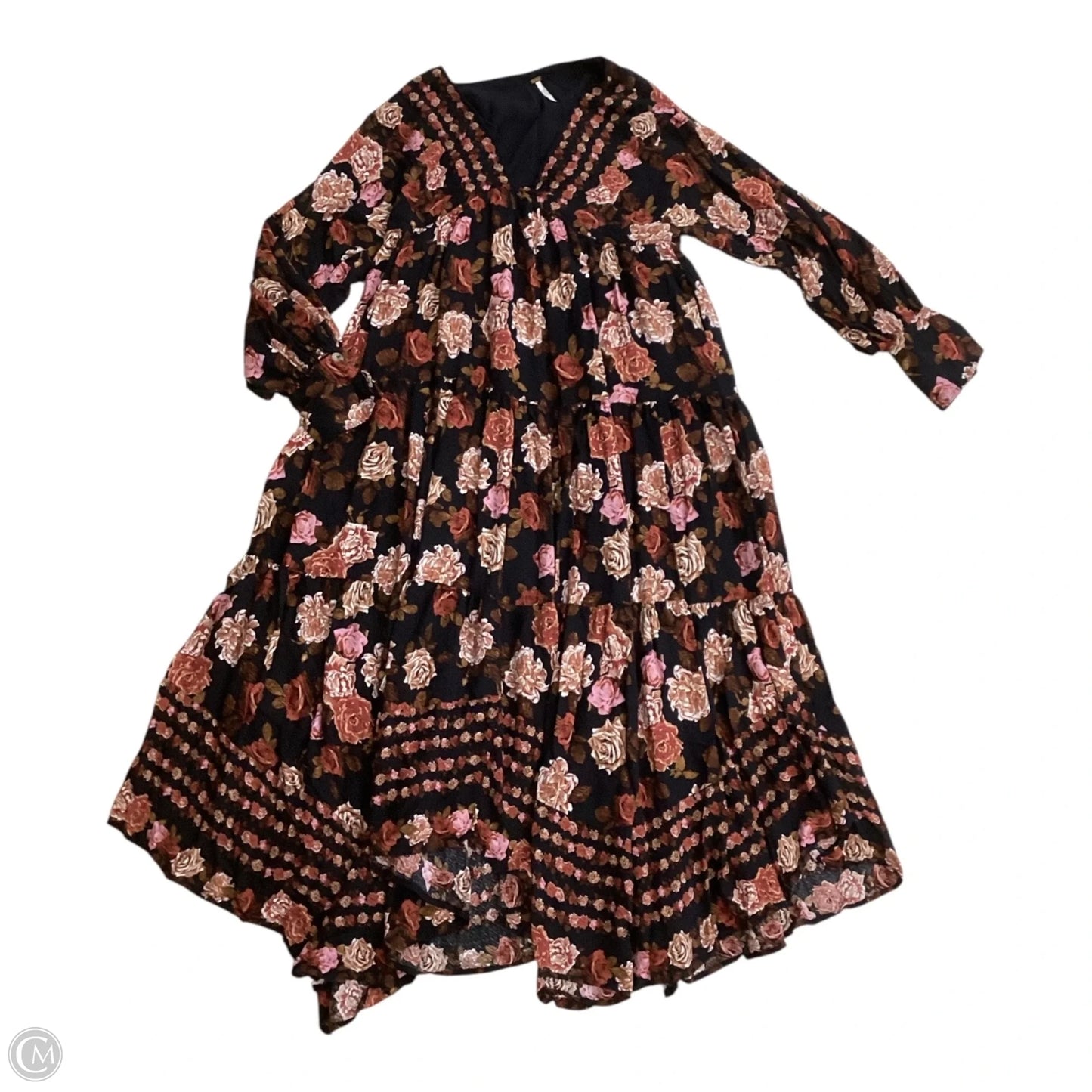 Dress Casual Maxi By Free People In Floral Print, Size: M