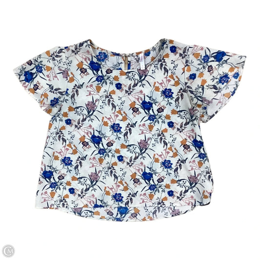 Top Short Sleeve By Xhilaration In Floral Print, Size: M