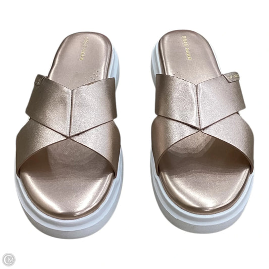 Sandals Heels Platform By Cole-haan In Pink, Size: 8