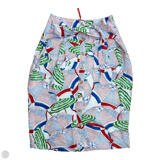 Skirt Mini & Short By Anthropologie In Green & Red, Size: 4