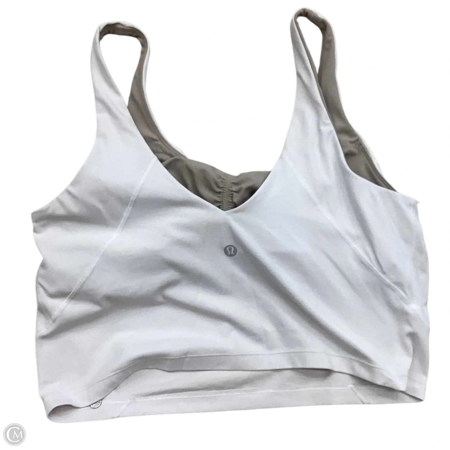 Athletic Bra By Lululemon In White, Size: L
