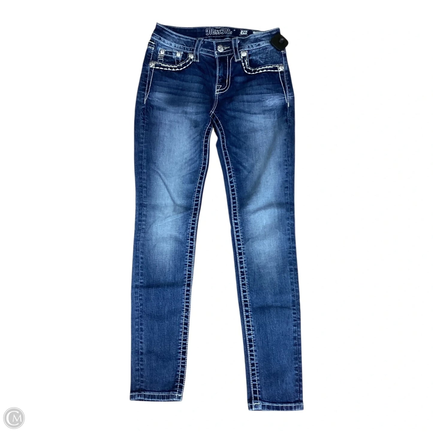 Jeans Skinny By Miss Me In Blue Denim, Size: 2