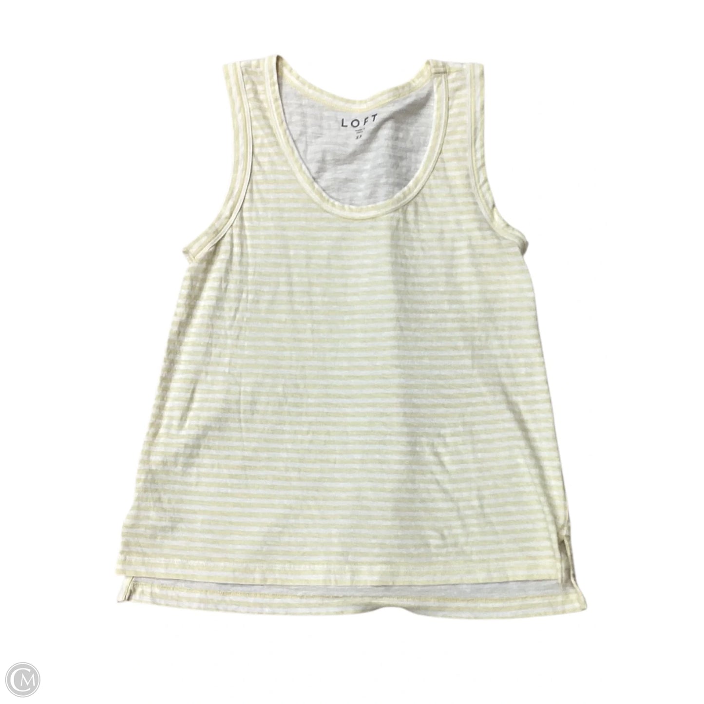 Top Sleeveless By Loft In Yellow, Size: Xs
