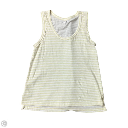 Top Sleeveless By Loft In Yellow, Size: Xs