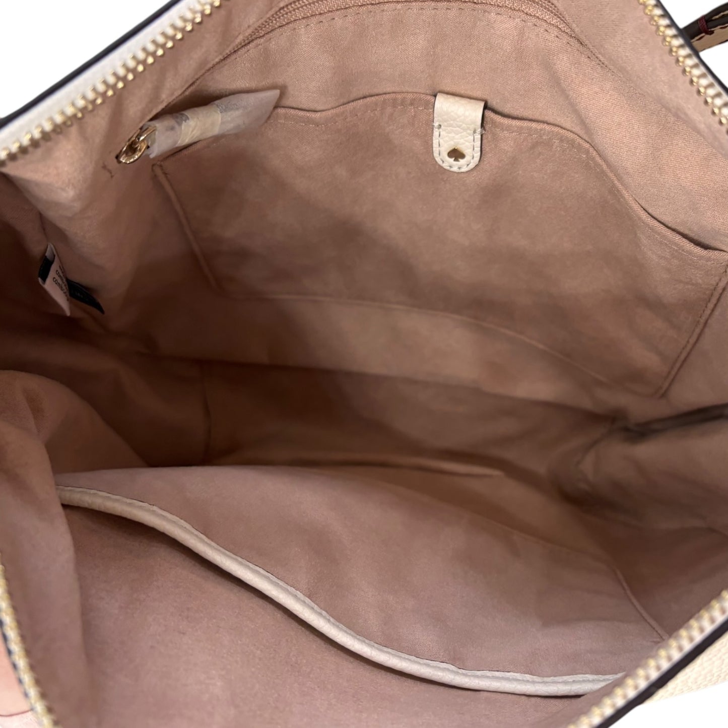 Handbag Designer By Kate Spade In Cream, Size:Large