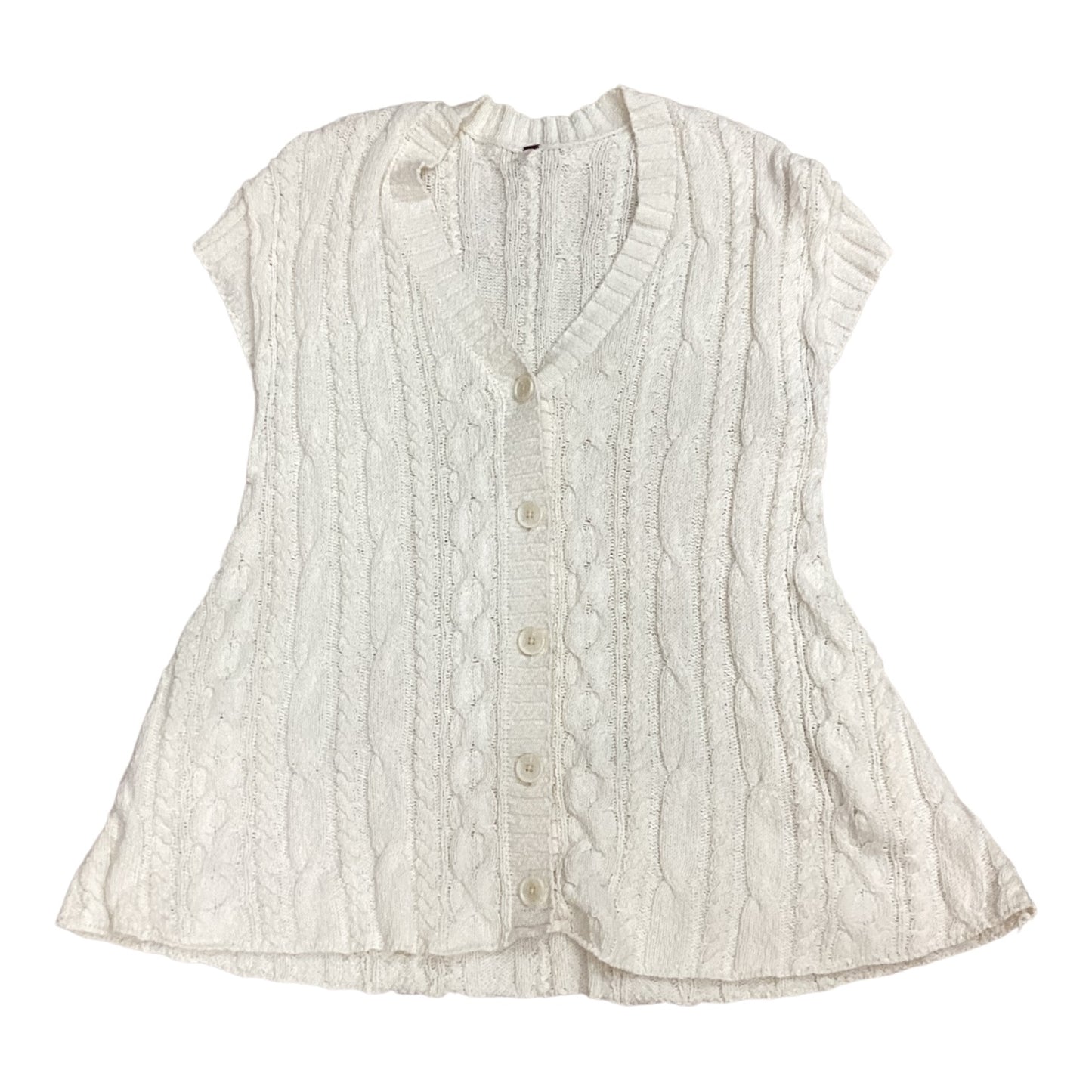Sweater Ss By Free People In Cream, Size:Sp