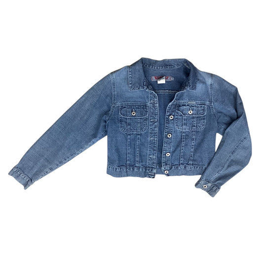Jacket Denim By Silver In Blue Denim, Size:L
