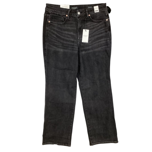 Jeans Straight By Judy Blue In Black Denim, Size:14