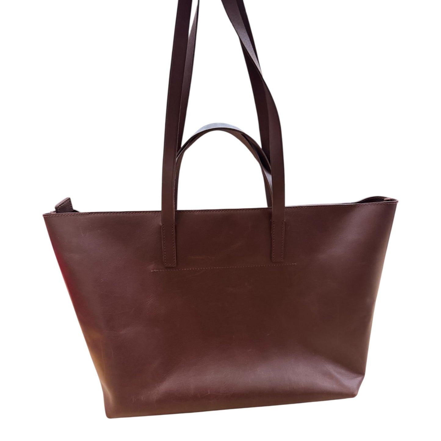 Tote Leather By Madewell In Brown, Size:Large