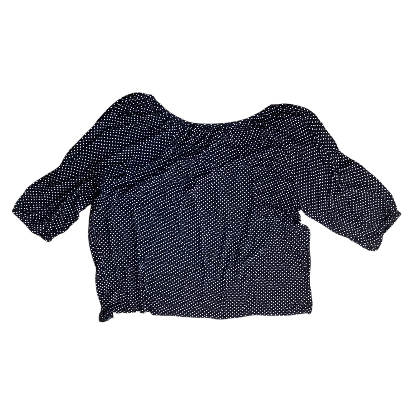 Top 3/4 Sleeve By Michael By Michael Kors In Polkadot Pattern, Size:2X