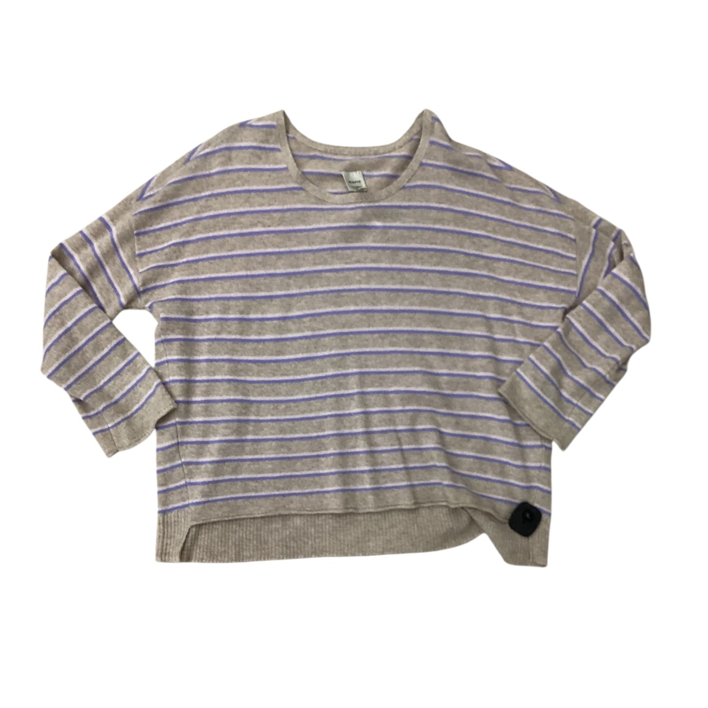 Sweater By Maeve In Purple & Tan, Size:Xl