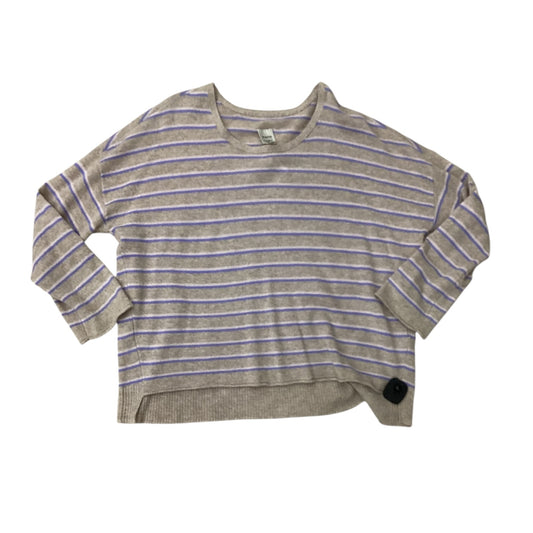 Sweater By Maeve In Purple & Tan, Size:Xl