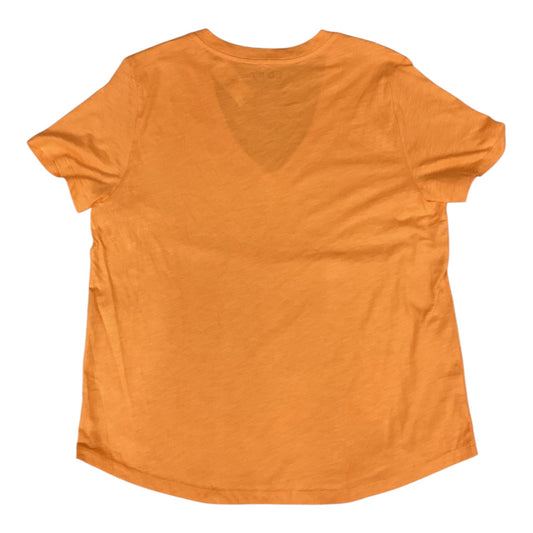Top Ss Basic By Loft In Orange, Size:Xl
