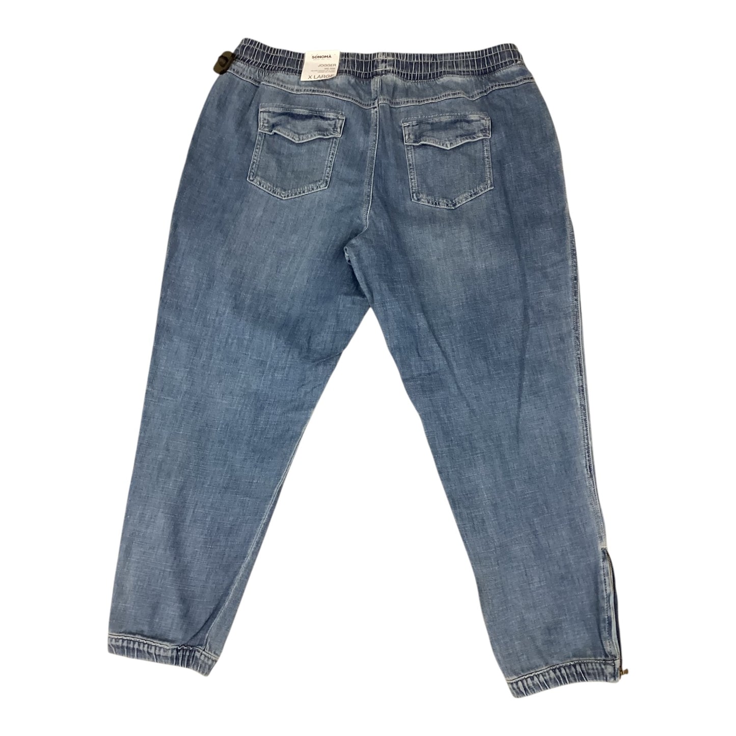 Jeans Straight By Sonoma In Blue Denim, Size:20